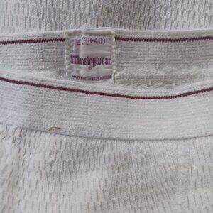 Vintage Munsingwear Mens Thermal Bottoms Large Long Underwear Waffle Knit 1970's